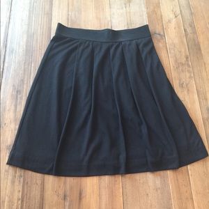 Loft Black Pleated Skirt